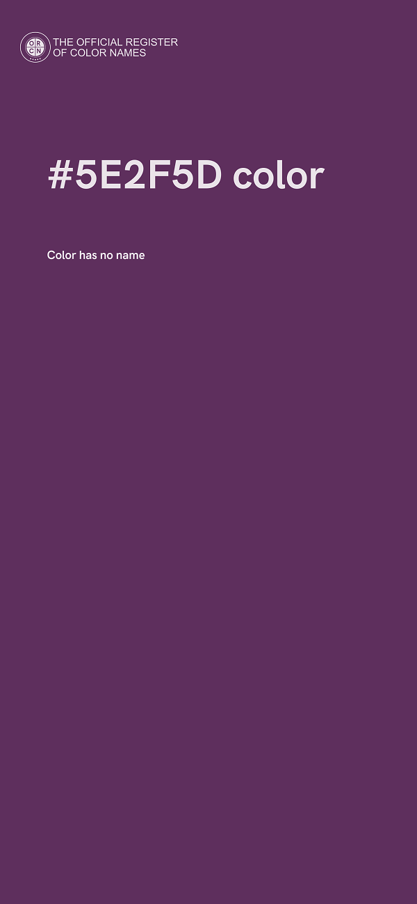 #5E2F5D color image