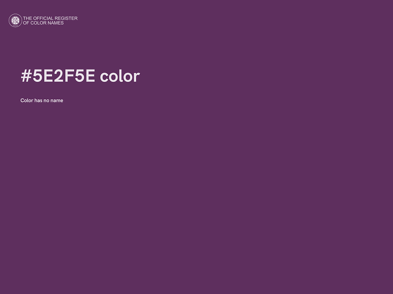 #5E2F5E color image