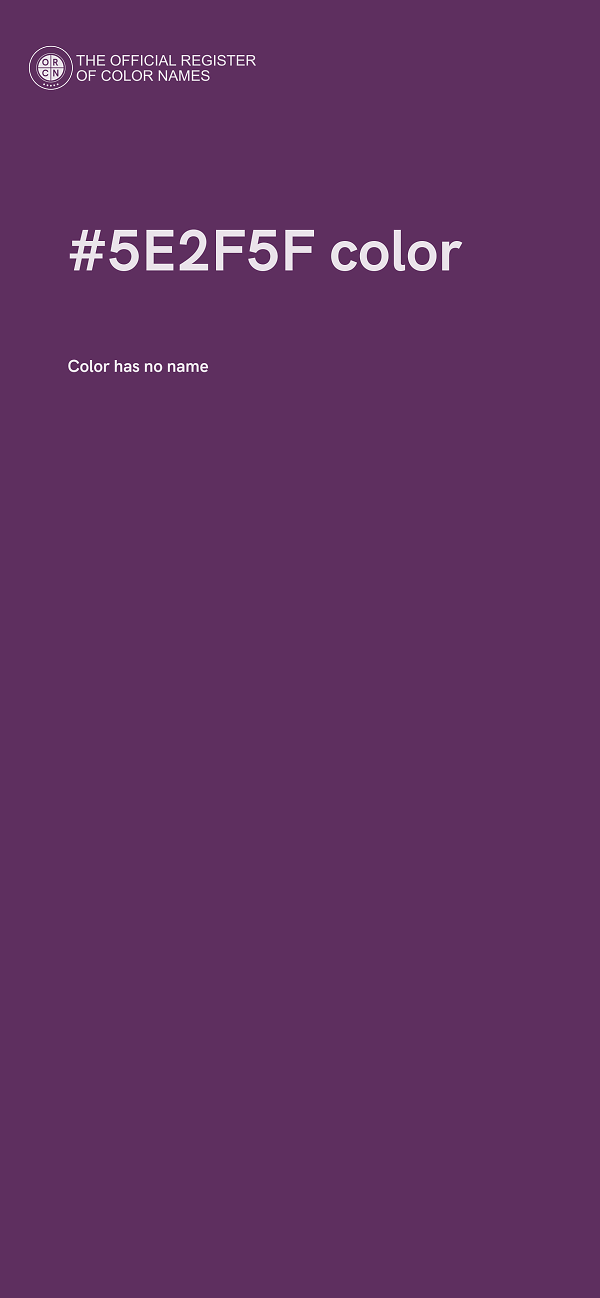 #5E2F5F color image