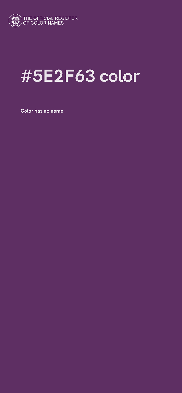 #5E2F63 color image