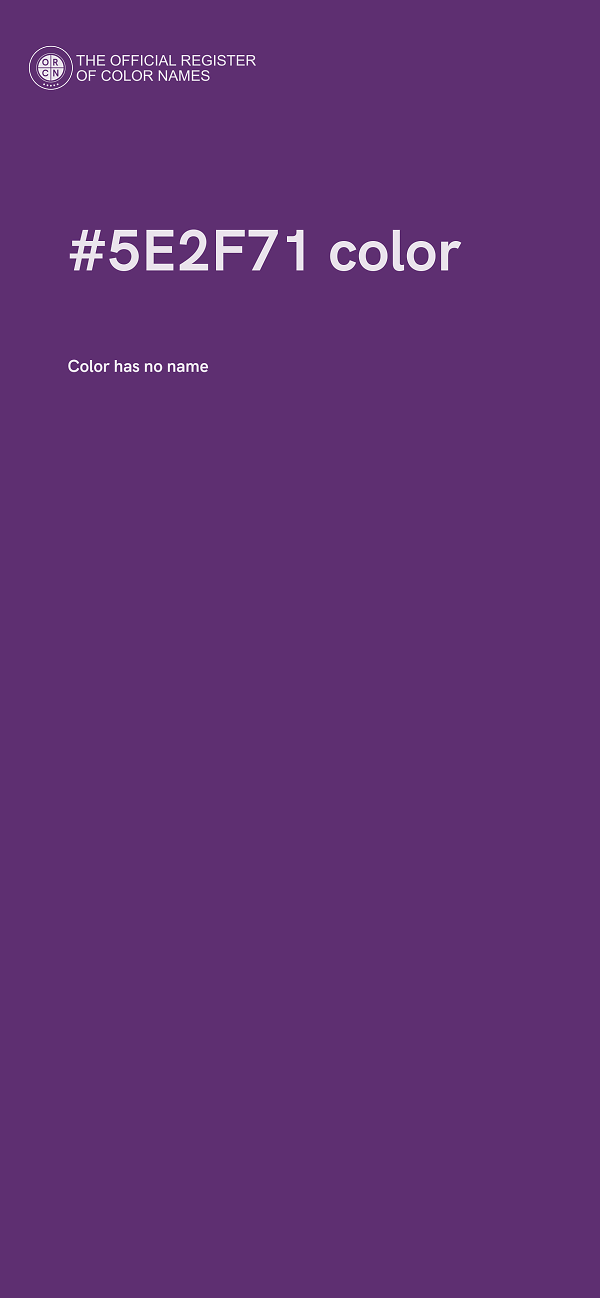 #5E2F71 color image