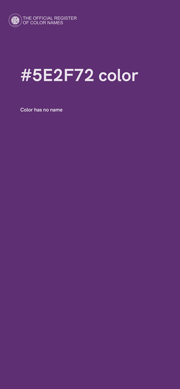 #5E2F72 color image