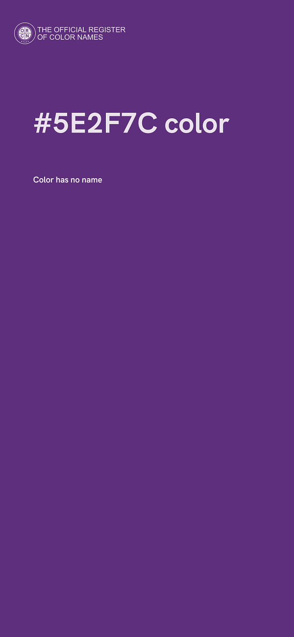 #5E2F7C color image