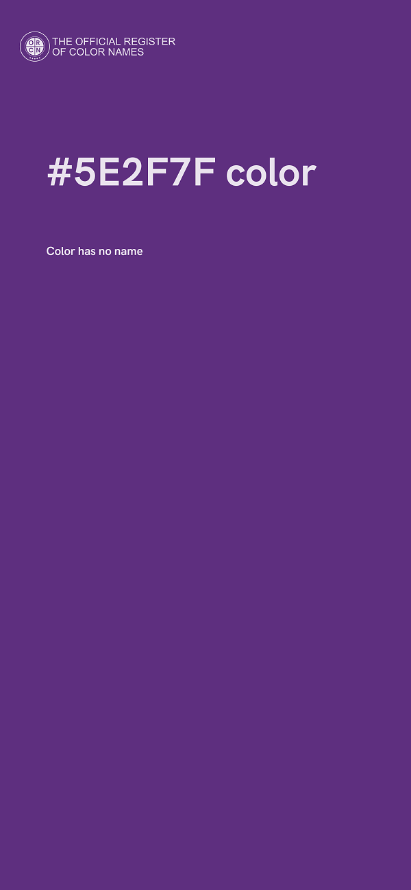 #5E2F7F color image