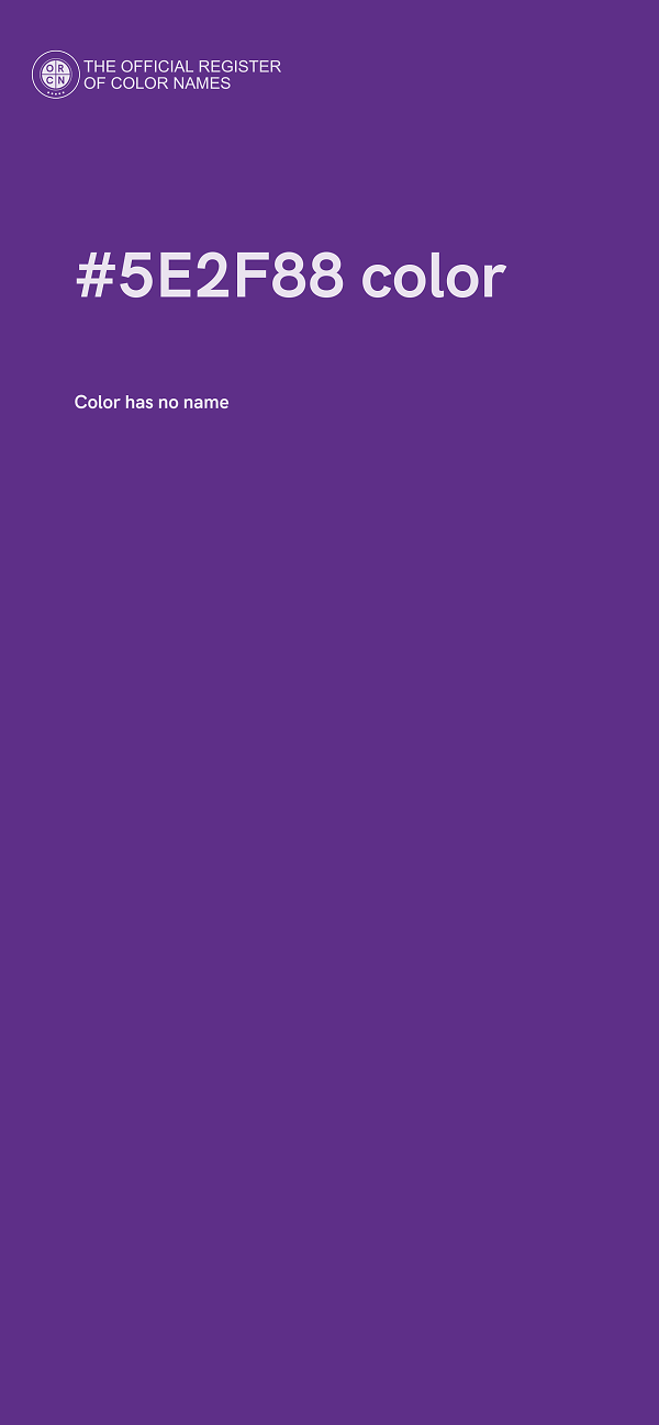 #5E2F88 color image