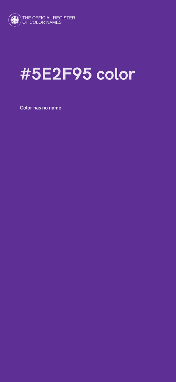 #5E2F95 color image