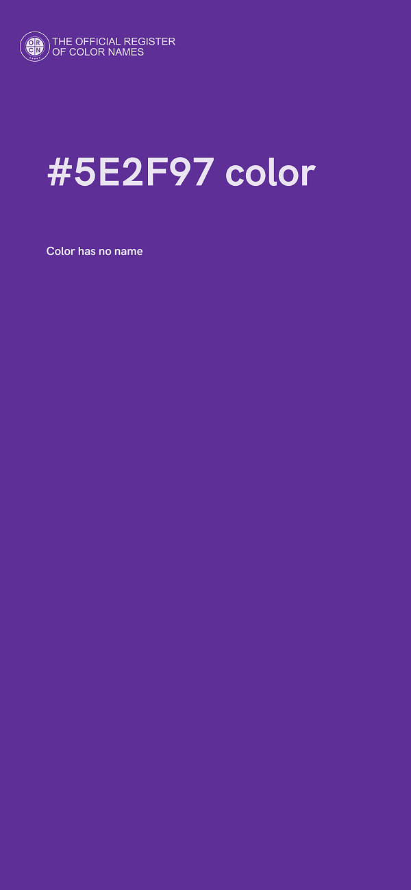 #5E2F97 color image