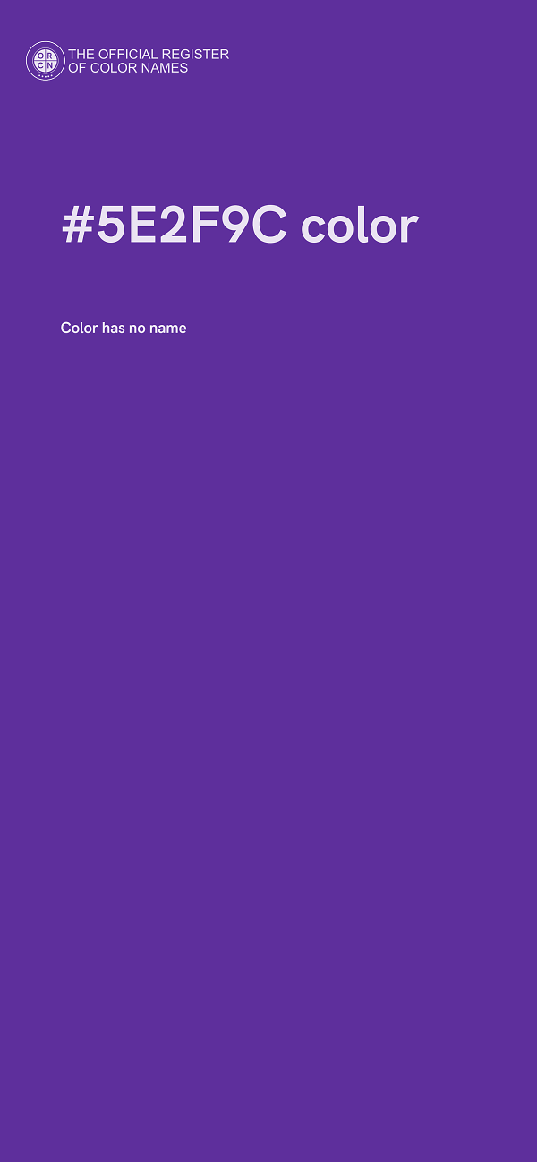 #5E2F9C color image