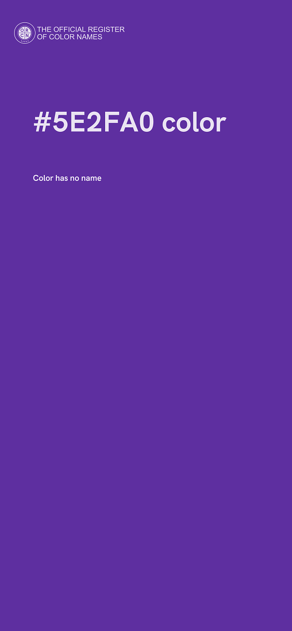 #5E2FA0 color image