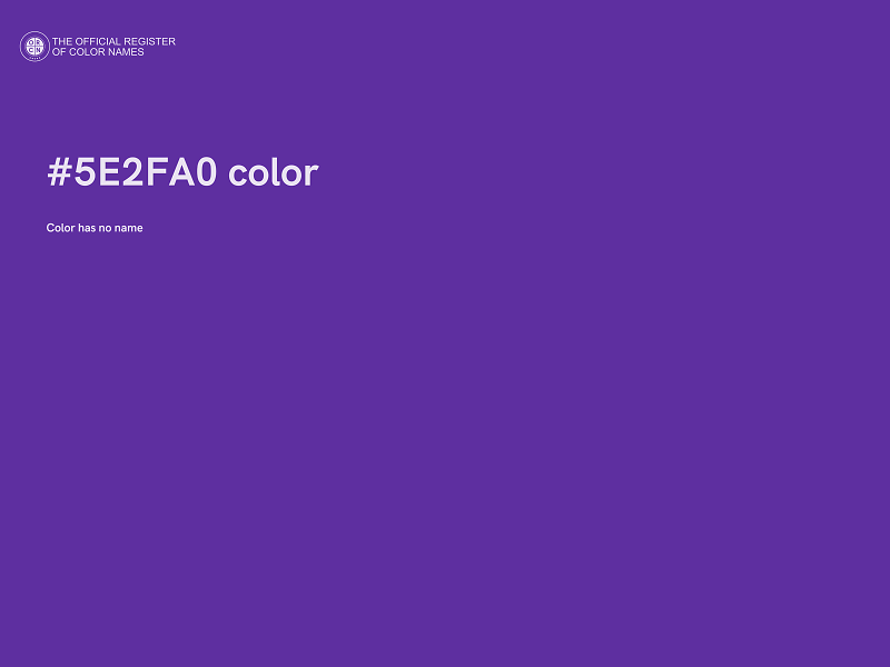 #5E2FA0 color image