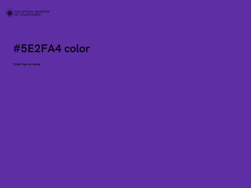 #5E2FA4 color image