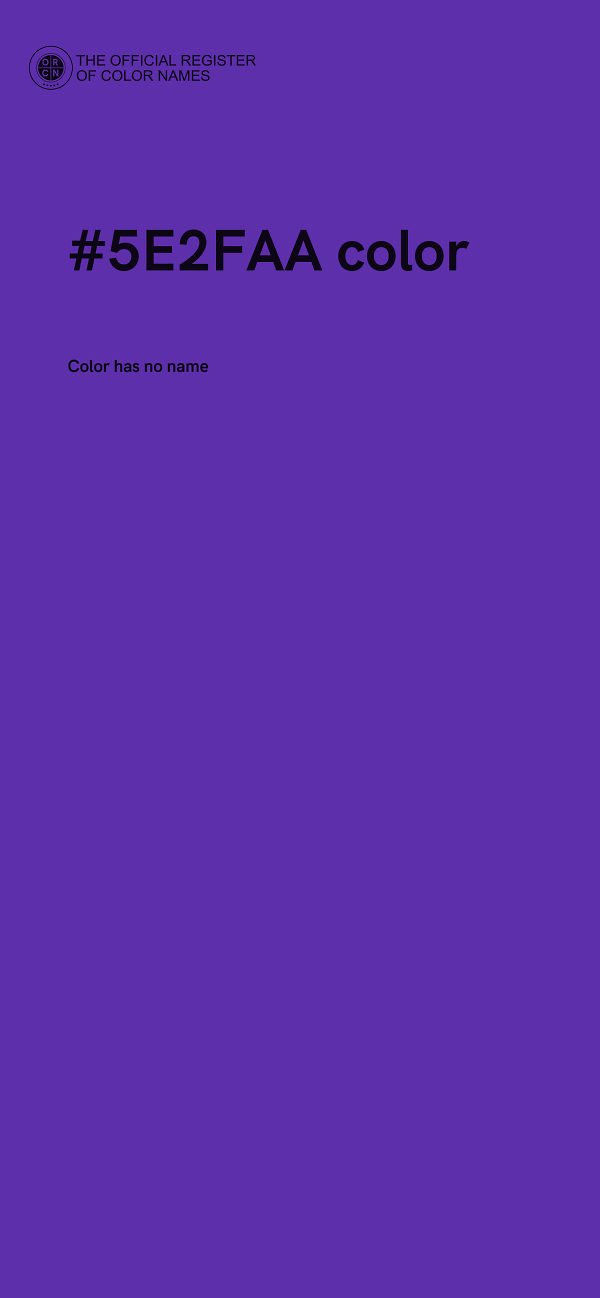 #5E2FAA color image