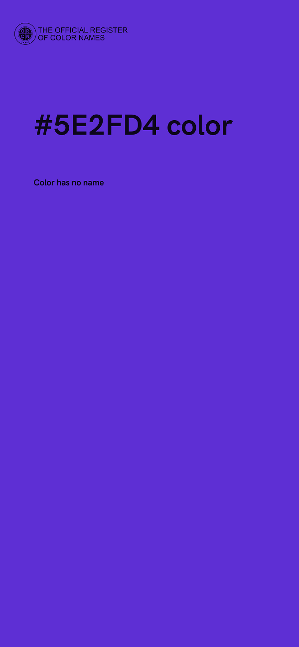#5E2FD4 color image