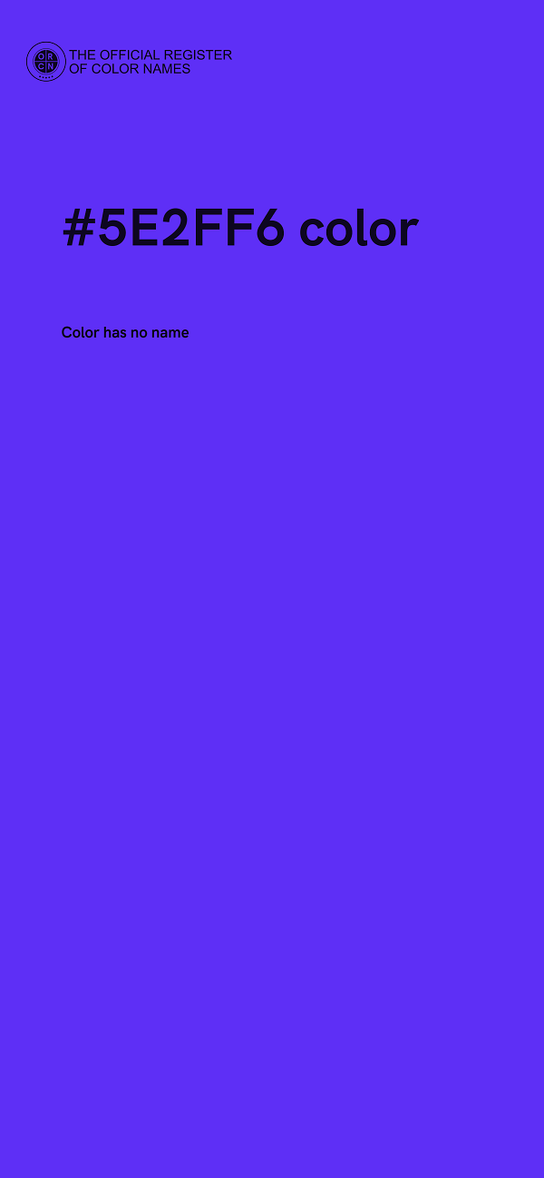 #5E2FF6 color image