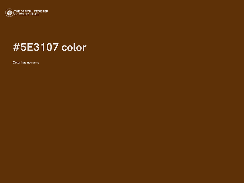 #5E3107 color image