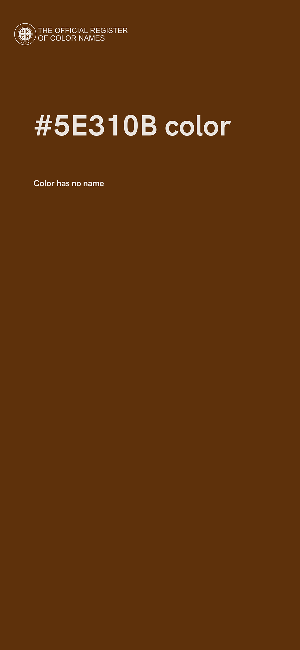 #5E310B color image