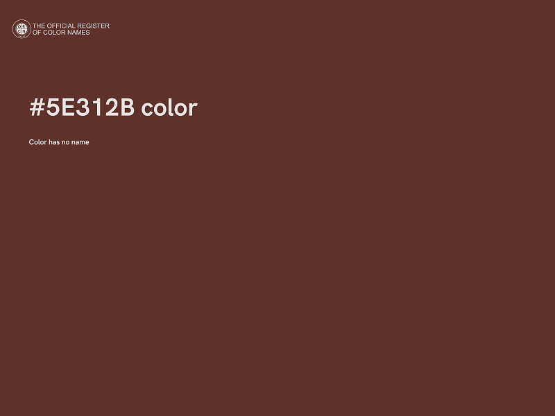 #5E312B color image