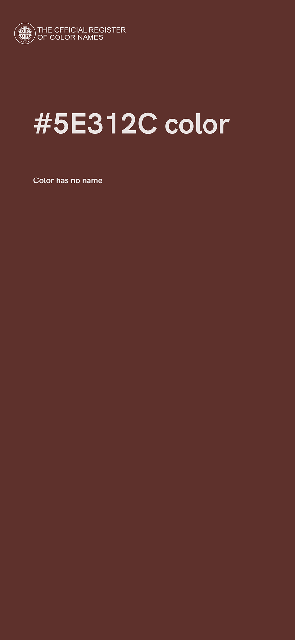 #5E312C color image