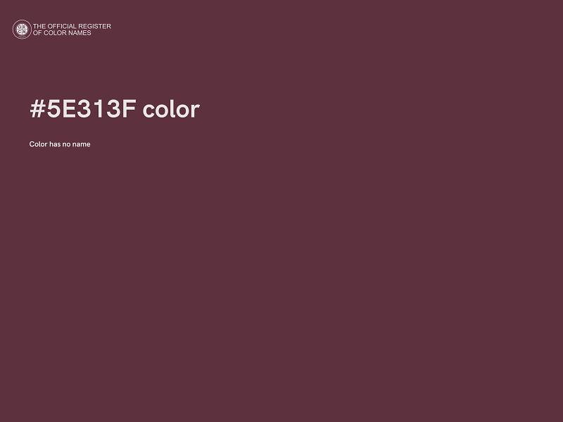 #5E313F color image