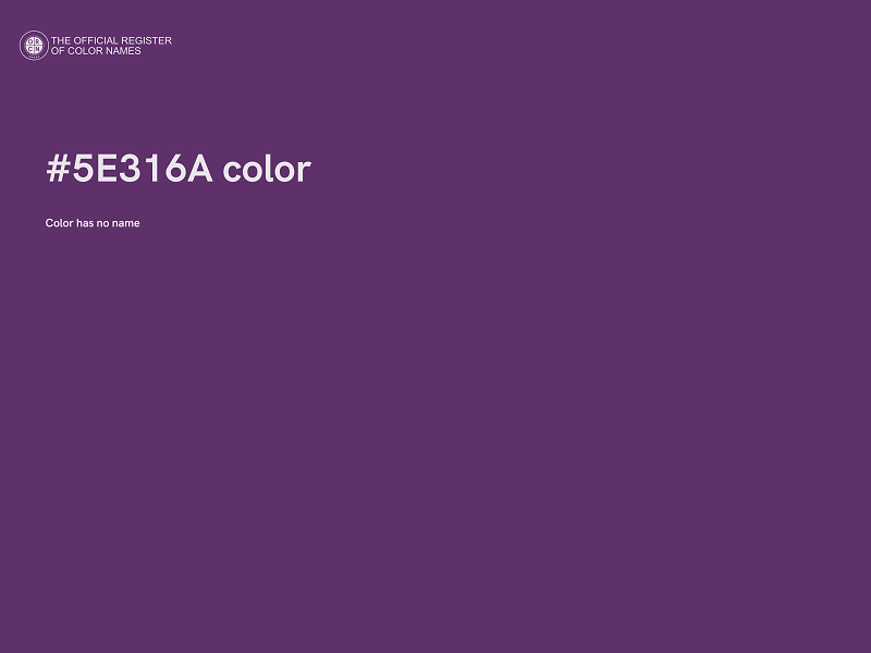 #5E316A color image