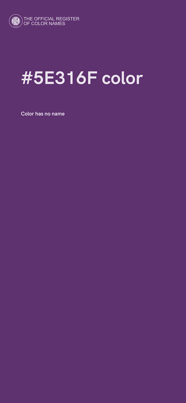 #5E316F color image