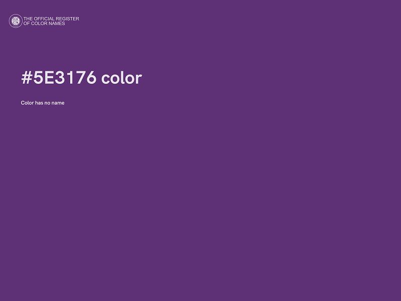 #5E3176 color image