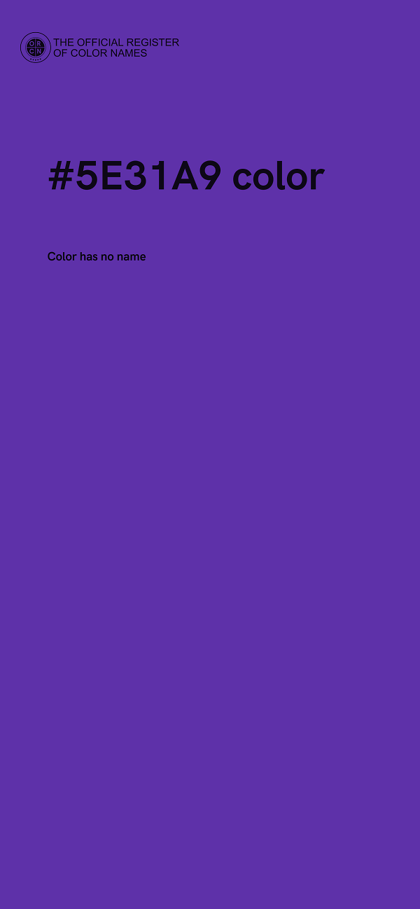 #5E31A9 color image