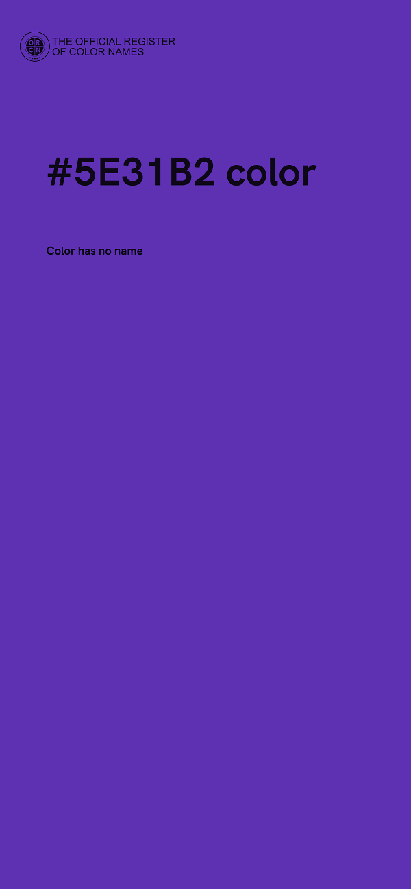#5E31B2 color image