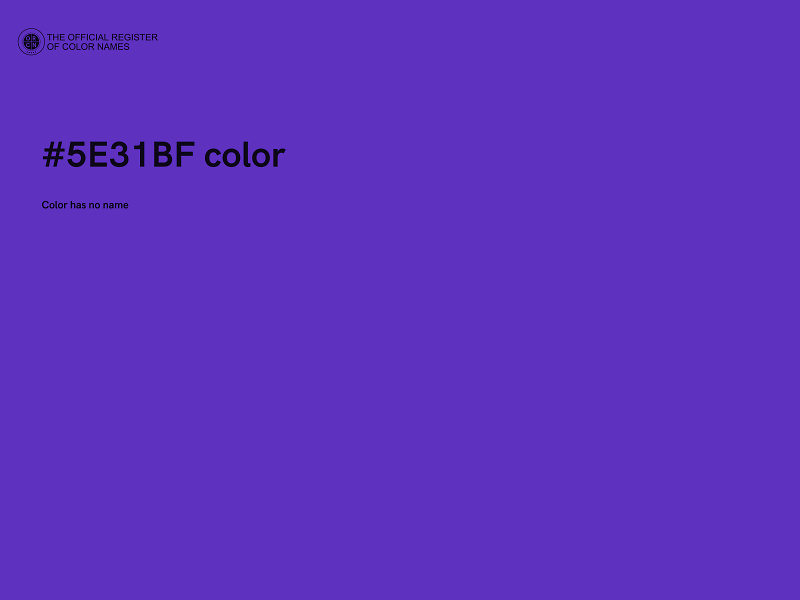 #5E31BF color image