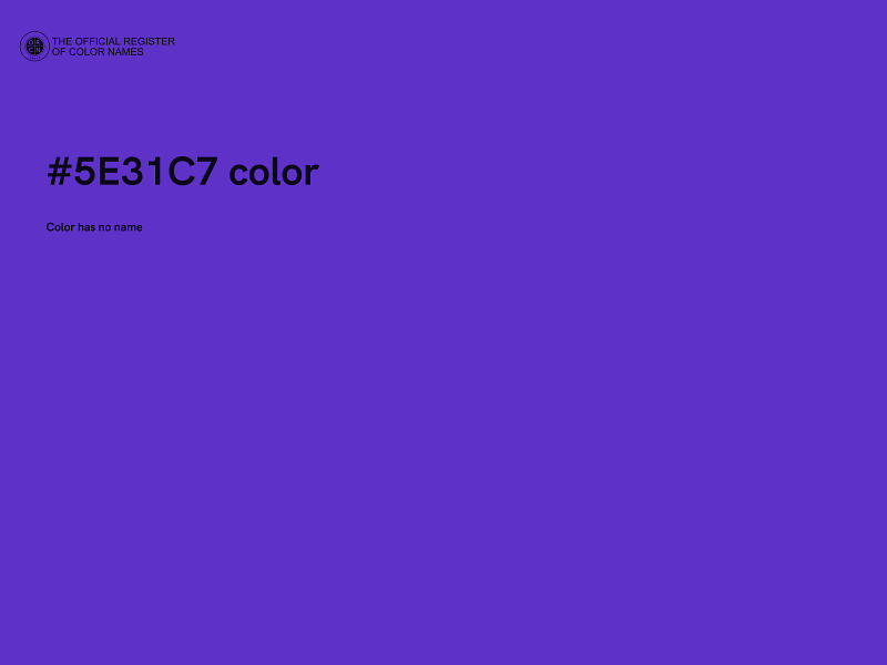 #5E31C7 color image