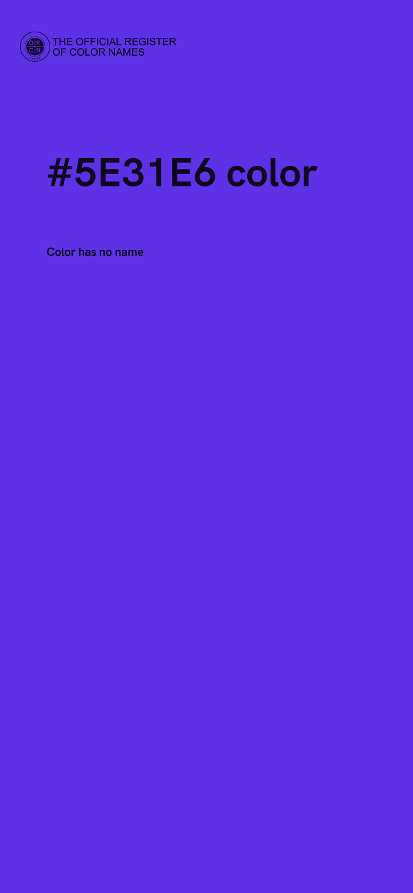 #5E31E6 color image