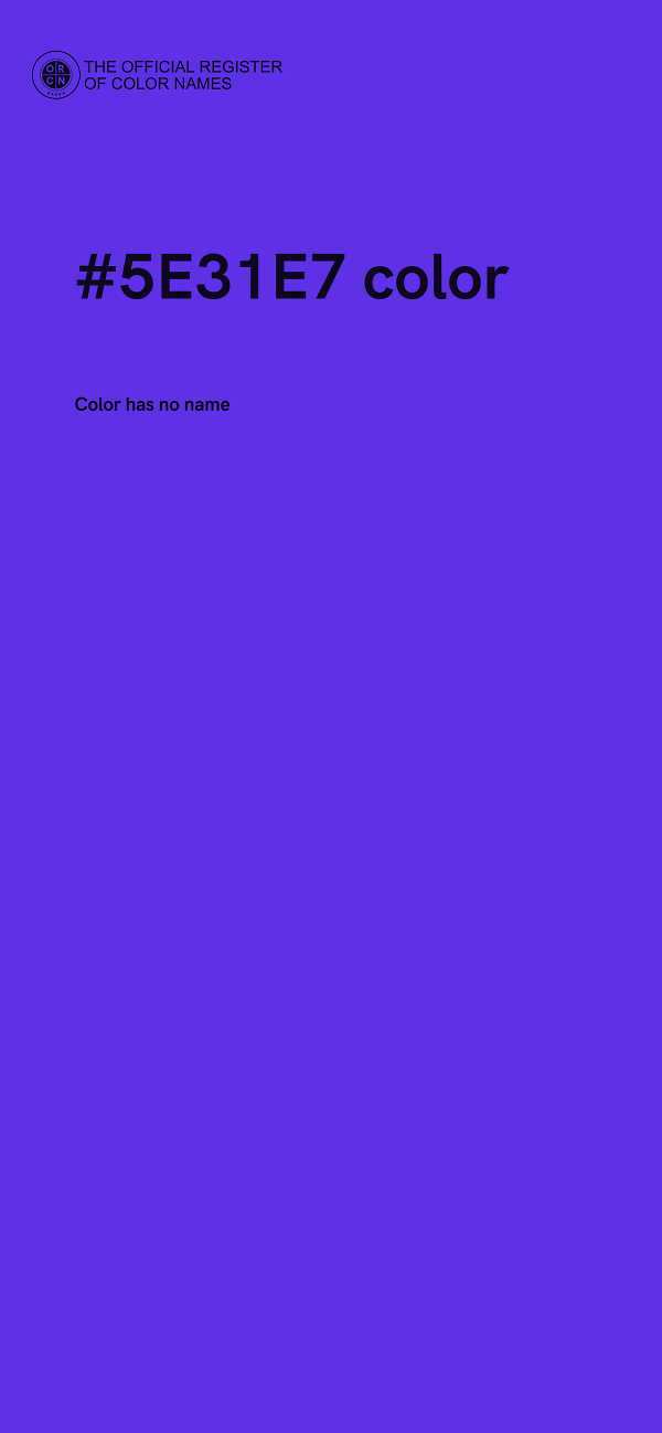 #5E31E7 color image