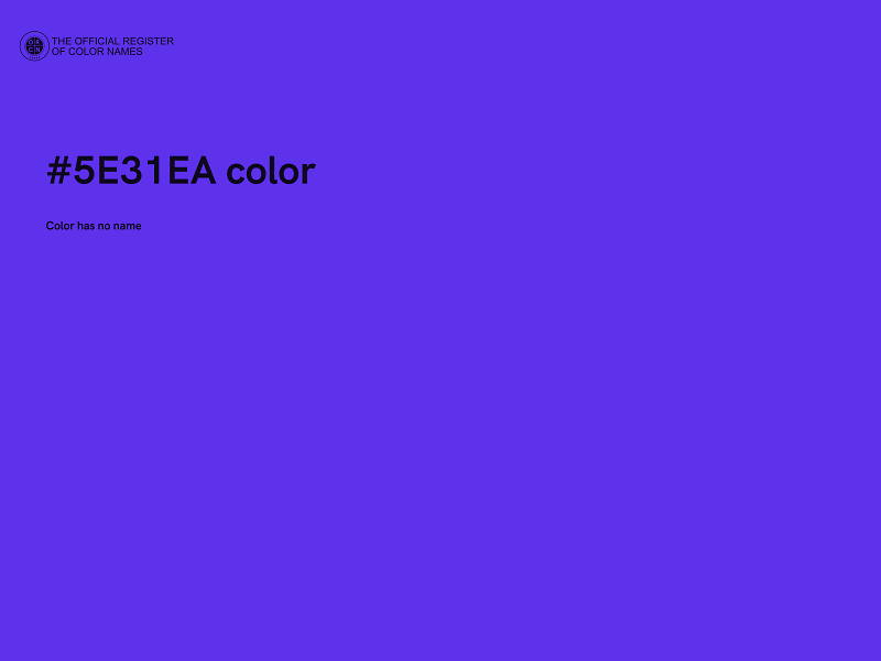 #5E31EA color image