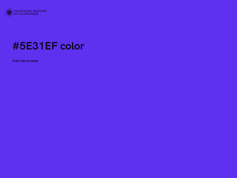 #5E31EF color image