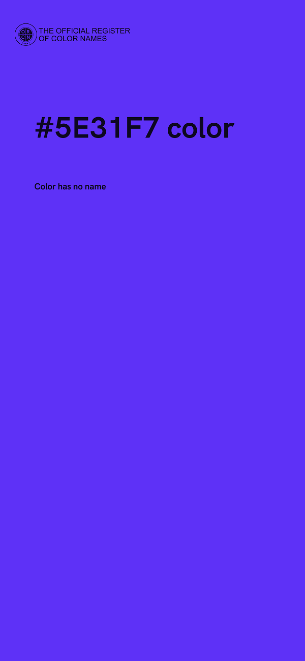 #5E31F7 color image