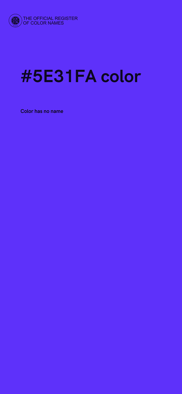 #5E31FA color image