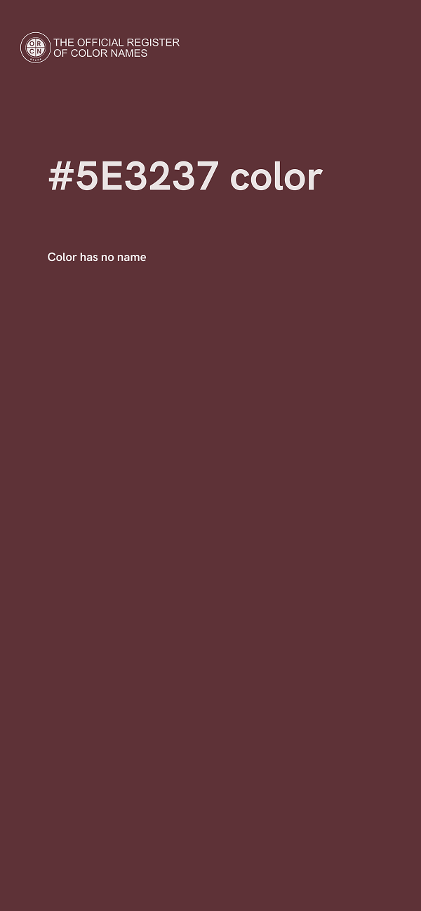 #5E3237 color image