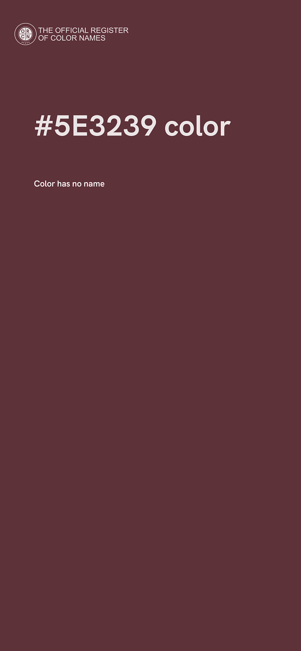 #5E3239 color image