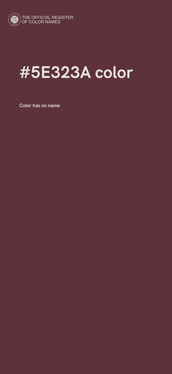 #5E323A color image