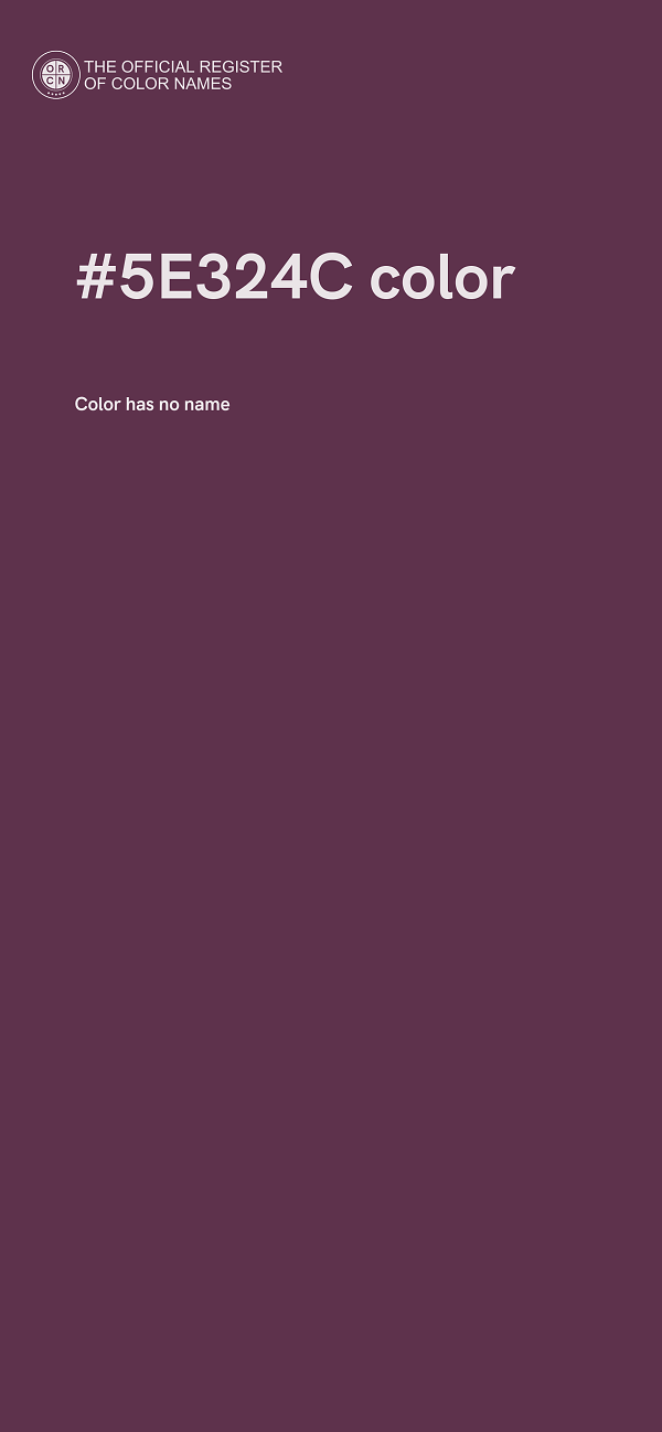#5E324C color image