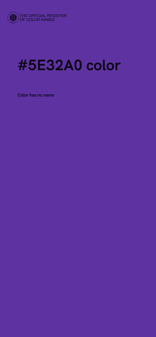 #5E32A0 color image