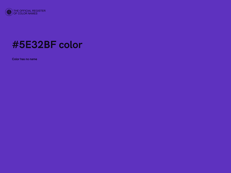 #5E32BF color image