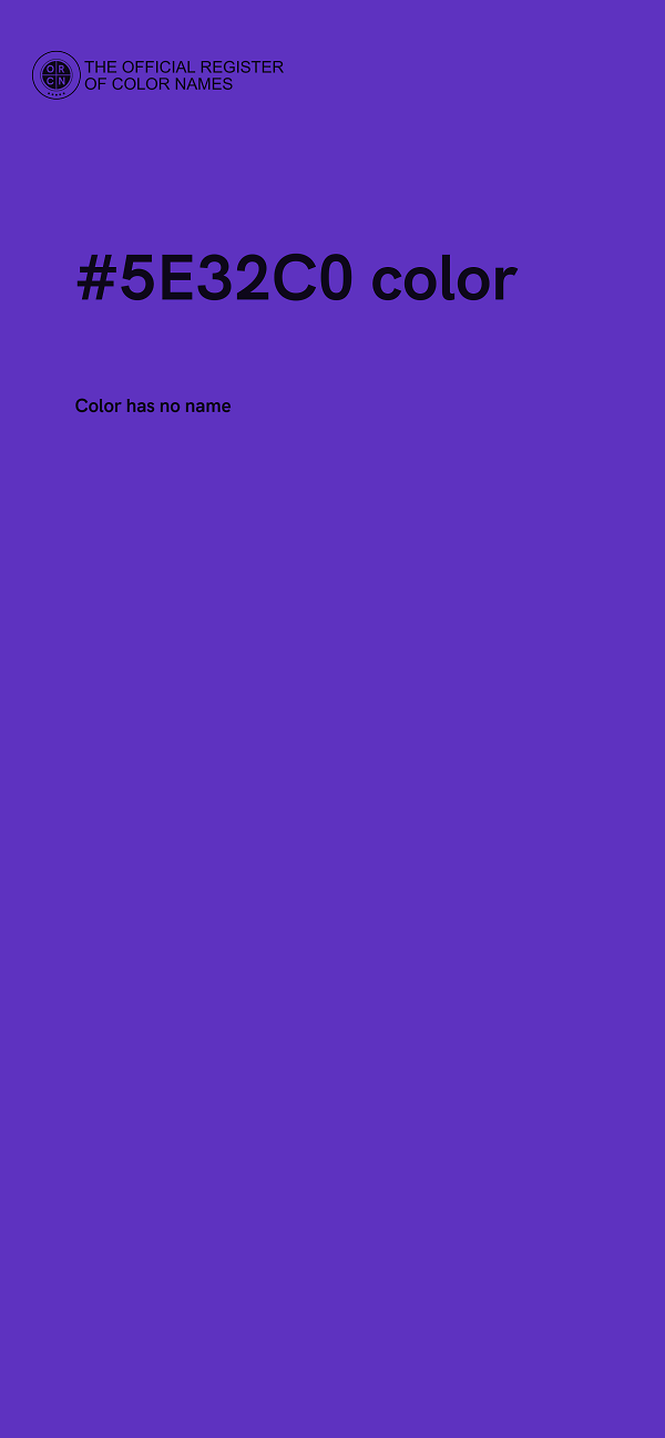 #5E32C0 color image