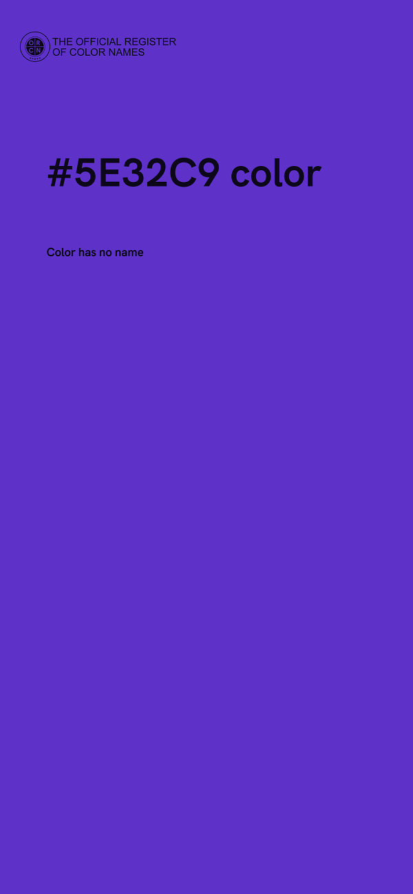 #5E32C9 color image