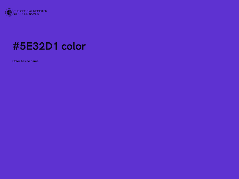 #5E32D1 color image