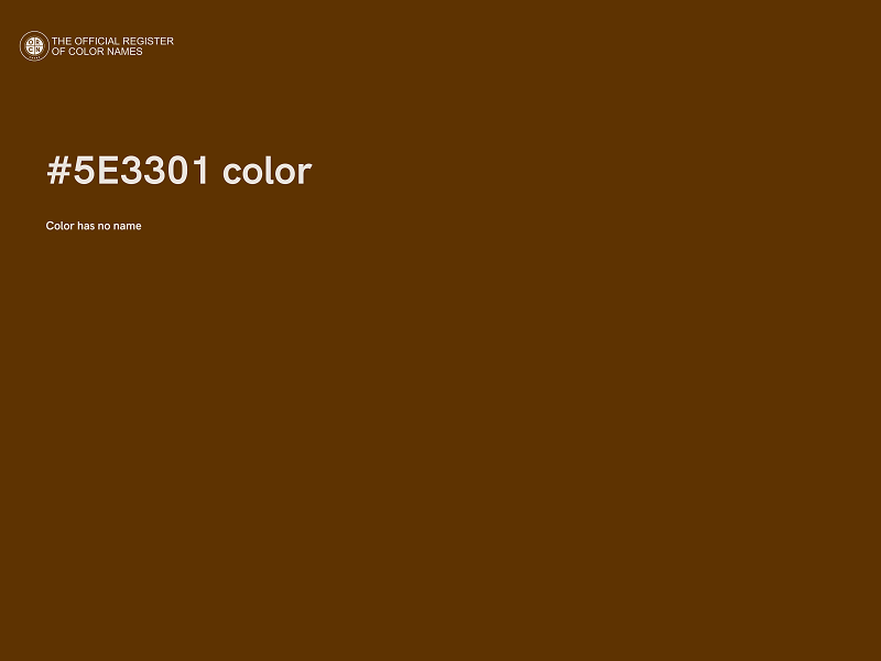 #5E3301 color image