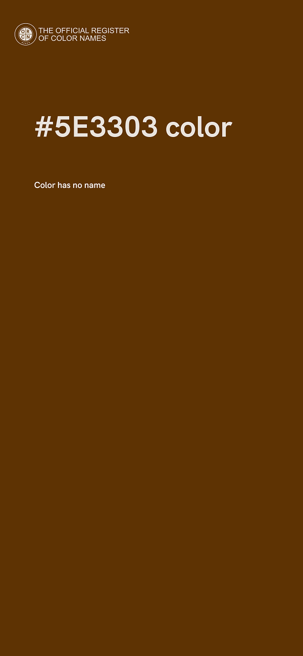 #5E3303 color image