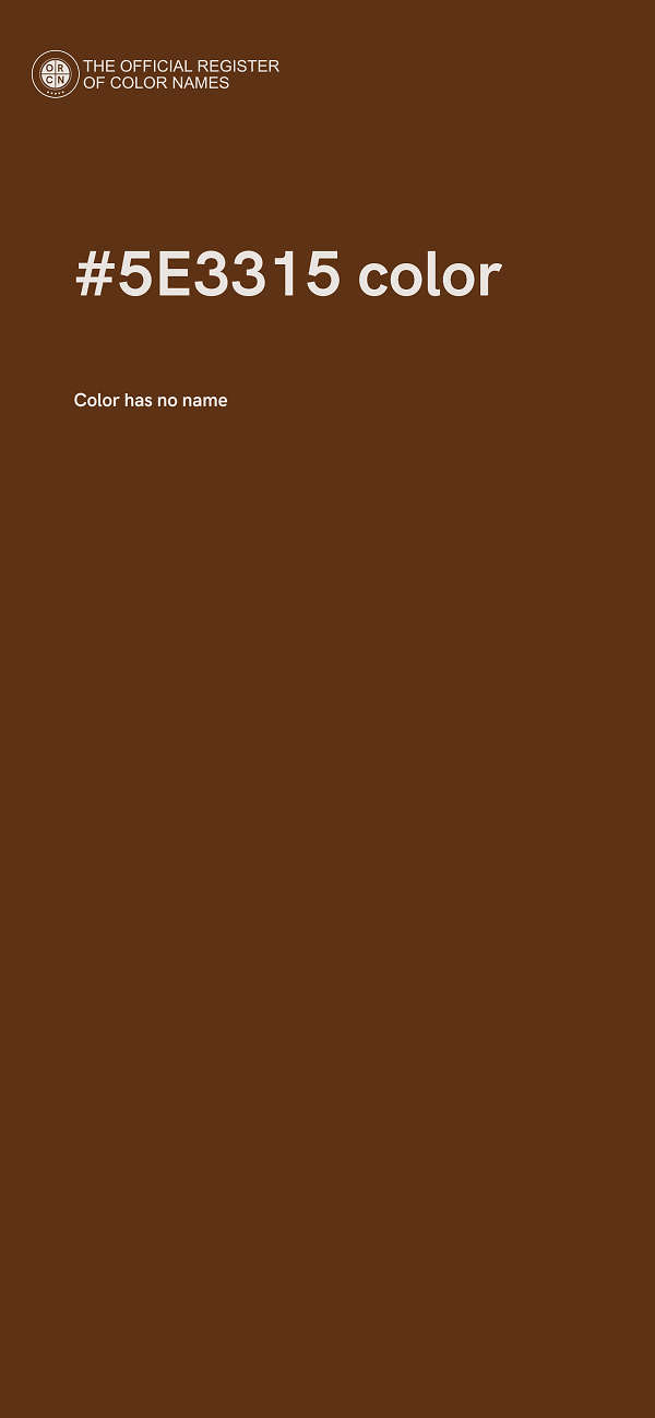 #5E3315 color image