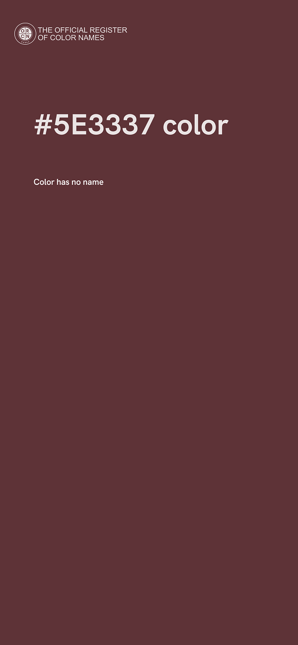 #5E3337 color image
