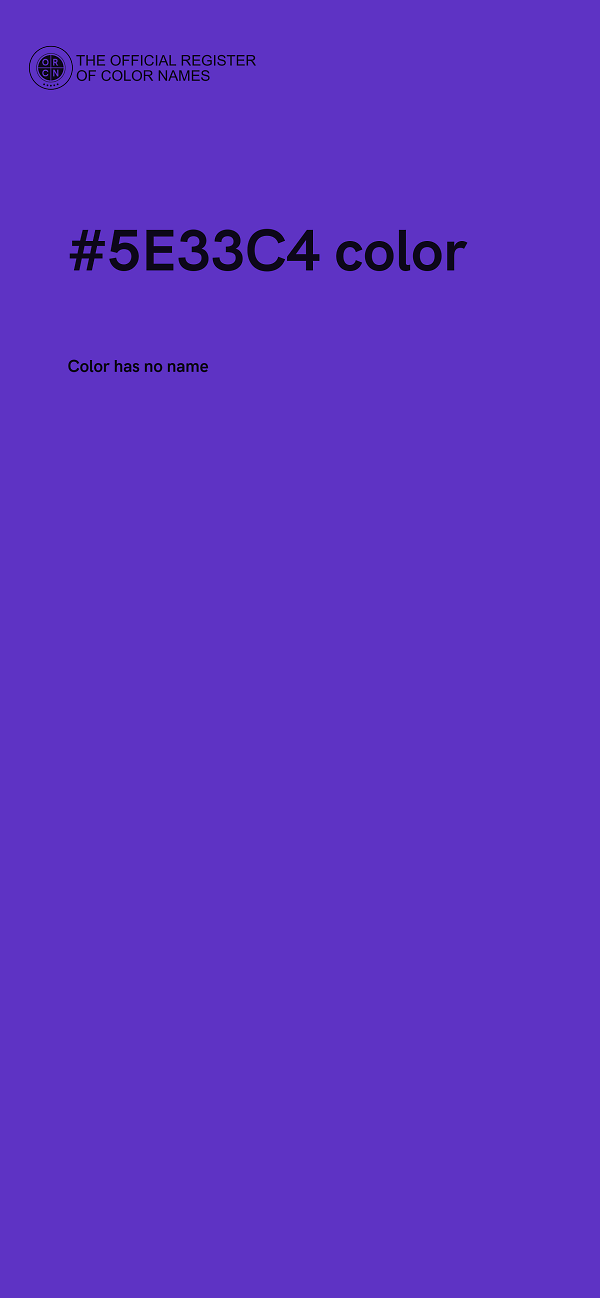 #5E33C4 color image